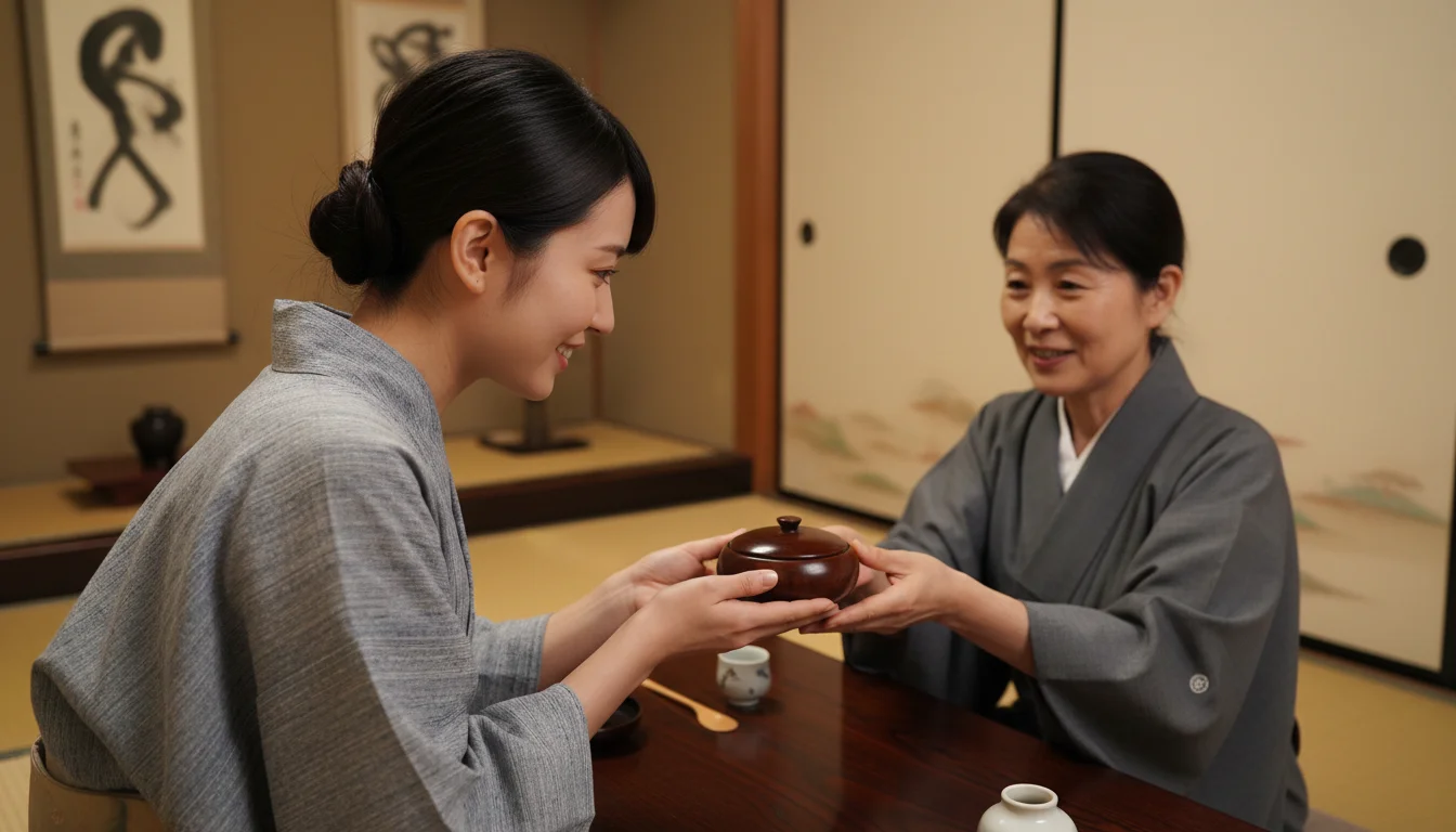 香炉と香木を整え、客を迎えるために用意された香席