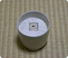 銀葉を置いた聞香炉